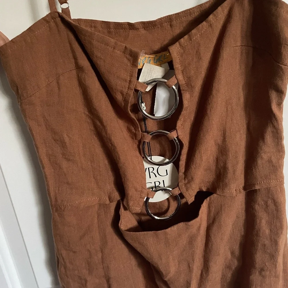 VRG GRL linen mini dress - Picture 2 of 6